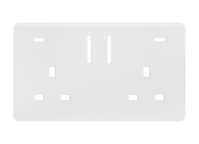 Ice White Spare Plate Wiring Accessories Trendi Decorative Screwless